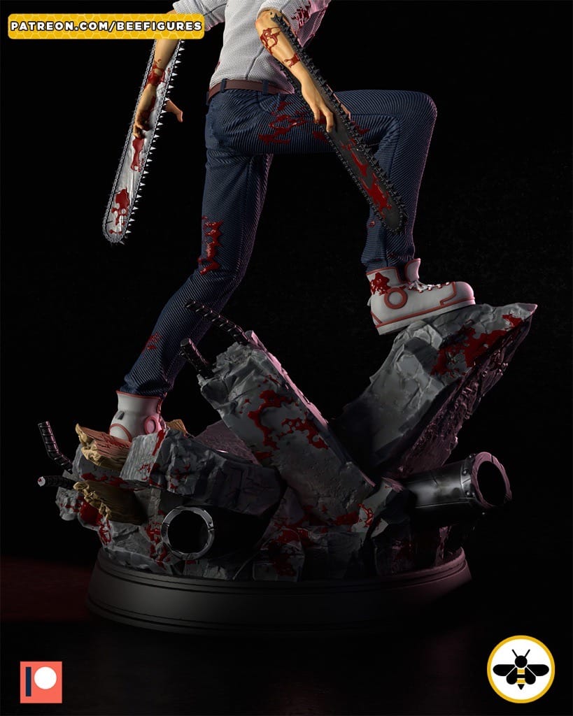 P站图纸印象馆 Bee Figures 链锯恶魔电次 Bee Figures 链锯恶魔电次