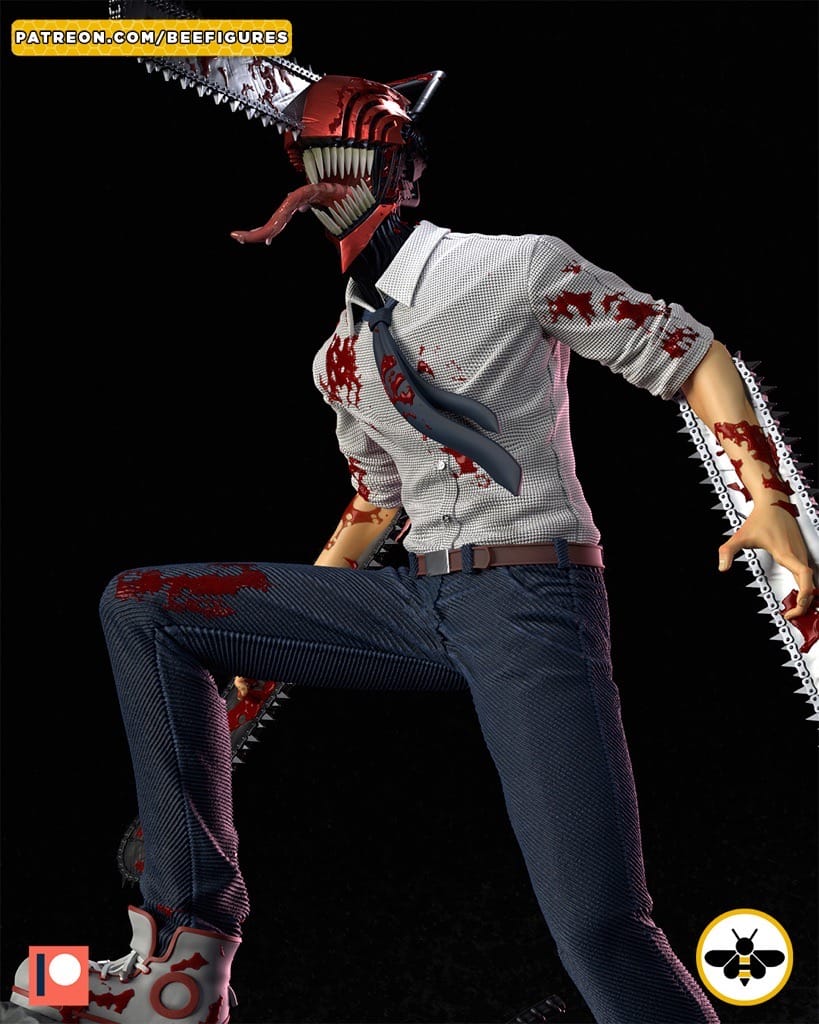 P站图纸印象馆 Bee Figures 链锯恶魔电次 Bee Figures 链锯恶魔电次