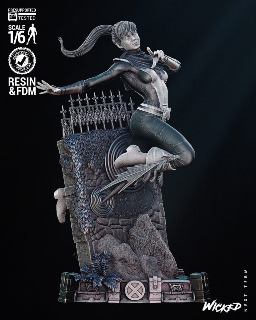 P站图纸印象馆 3DWicked 漫威 幻影猫 凯蒂·普莱德 3DWicked 漫威 幻影猫 凯蒂·普莱德