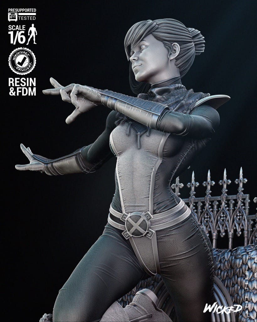 P站图纸印象馆 3DWicked 漫威 幻影猫 凯蒂·普莱德 3DWicked 漫威 幻影猫 凯蒂·普莱德