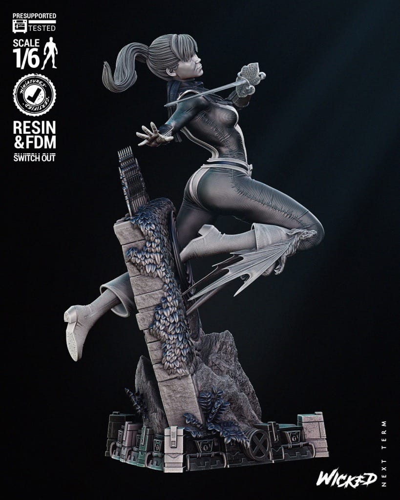 P站图纸印象馆 3DWicked 漫威 幻影猫 凯蒂·普莱德 3DWicked 漫威 幻影猫 凯蒂·普莱德