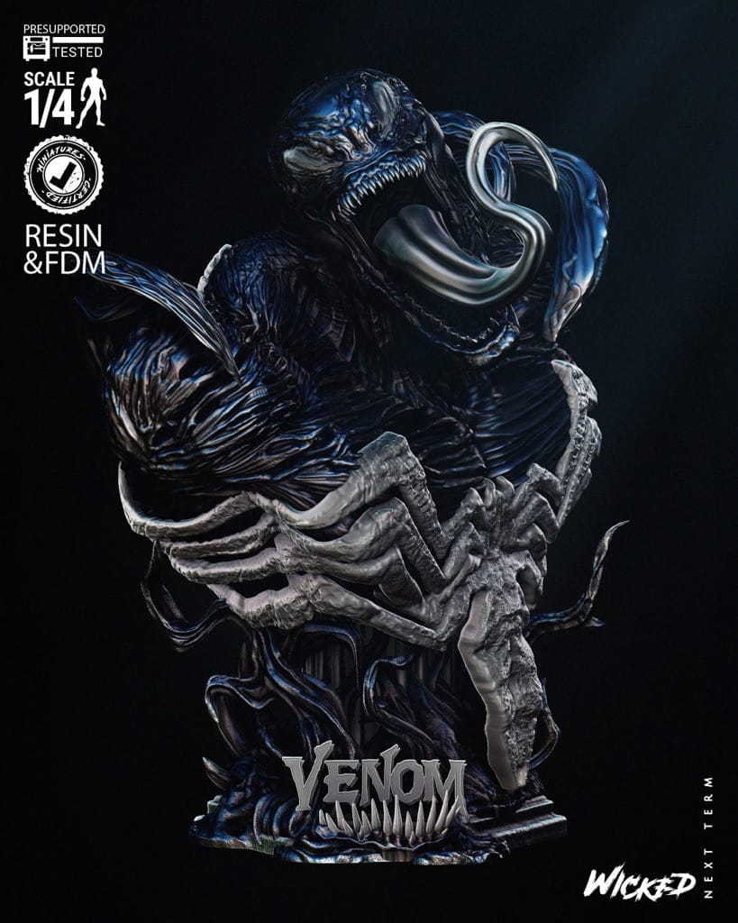 P站图纸印象馆 3DWicked 漫威 毒液 3DWicked 漫威 毒液