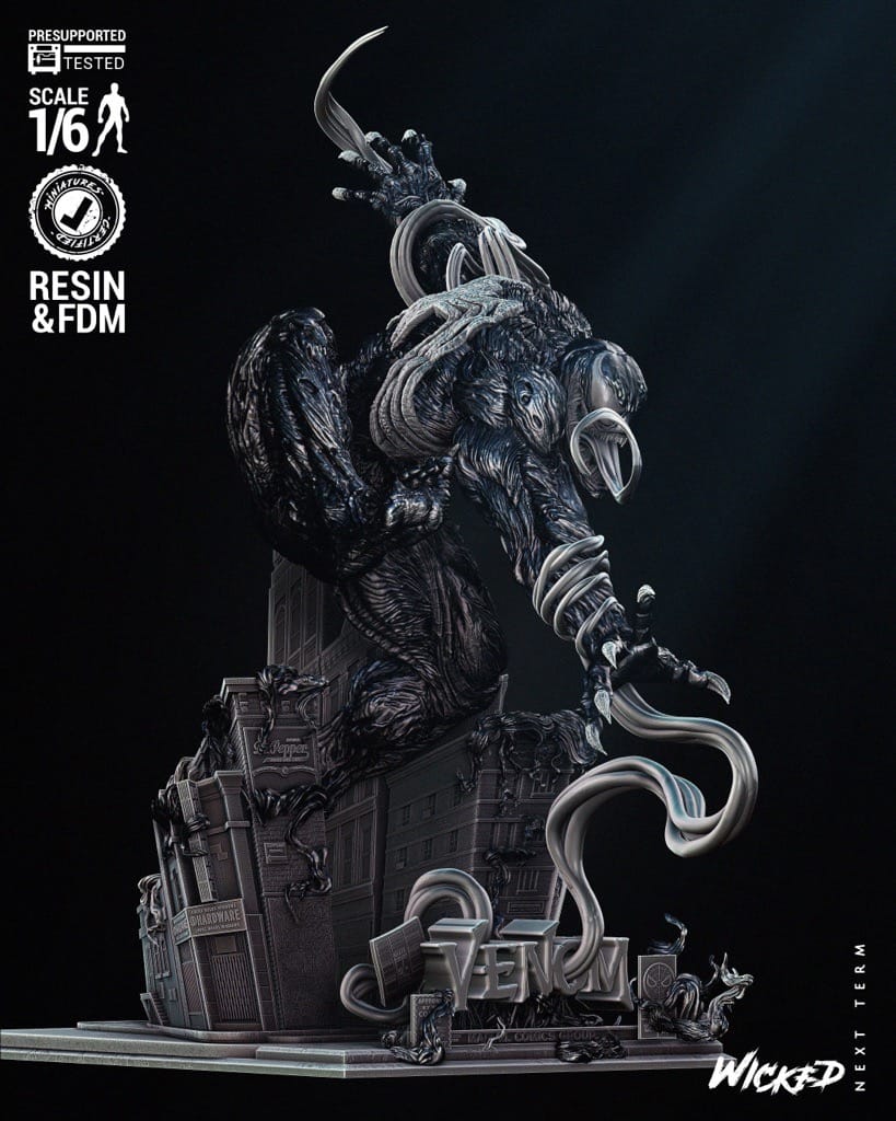 P站图纸印象馆 3DWicked 漫威 毒液 3DWicked 漫威 毒液