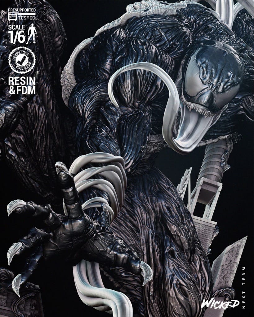 P站图纸印象馆 3DWicked 漫威 毒液 3DWicked 漫威 毒液