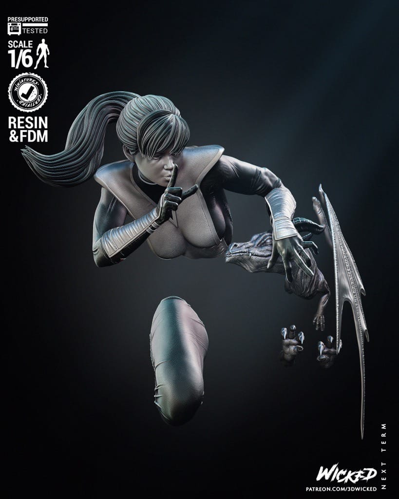 P站图纸印象馆 3DWicked 漫威 幻影猫 凯蒂·普莱德 3DWicked 漫威 幻影猫 凯蒂·普莱德