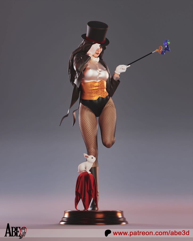 P站图纸印象馆 ABE3D DC漫画 扎坦娜·扎塔拉 ABE3D DC漫画 扎坦娜·扎塔拉