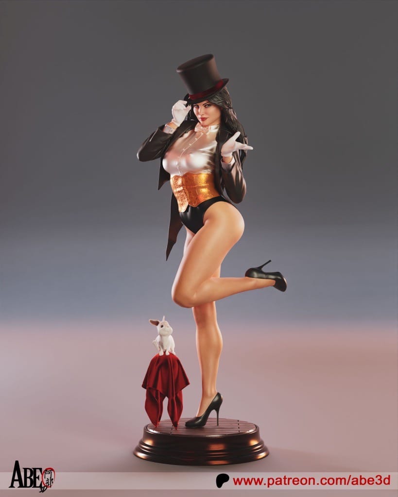 P站图纸印象馆 ABE3D DC漫画 扎坦娜·扎塔拉 ABE3D DC漫画 扎坦娜·扎塔拉