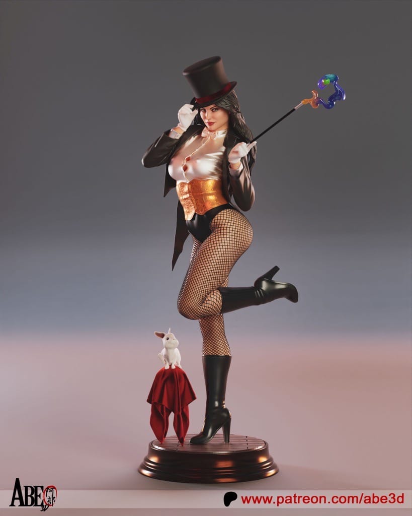 P站图纸印象馆 ABE3D DC漫画 扎坦娜·扎塔拉 ABE3D DC漫画 扎坦娜·扎塔拉