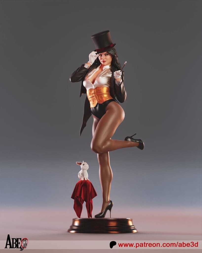 P站图纸印象馆 ABE3D DC漫画 扎坦娜·扎塔拉 ABE3D DC漫画 扎坦娜·扎塔拉