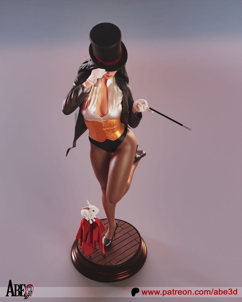 P站图纸印象馆 ABE3D DC漫画 扎坦娜·扎塔拉 ABE3D DC漫画 扎坦娜·扎塔拉