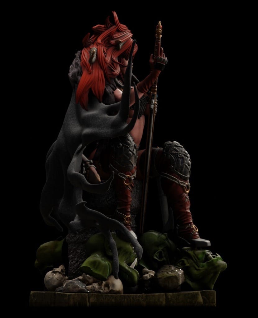 P站图纸印象馆 ABE3D 女王神剑 红发索尼娅 ABE3D 女王神剑 红发索尼娅