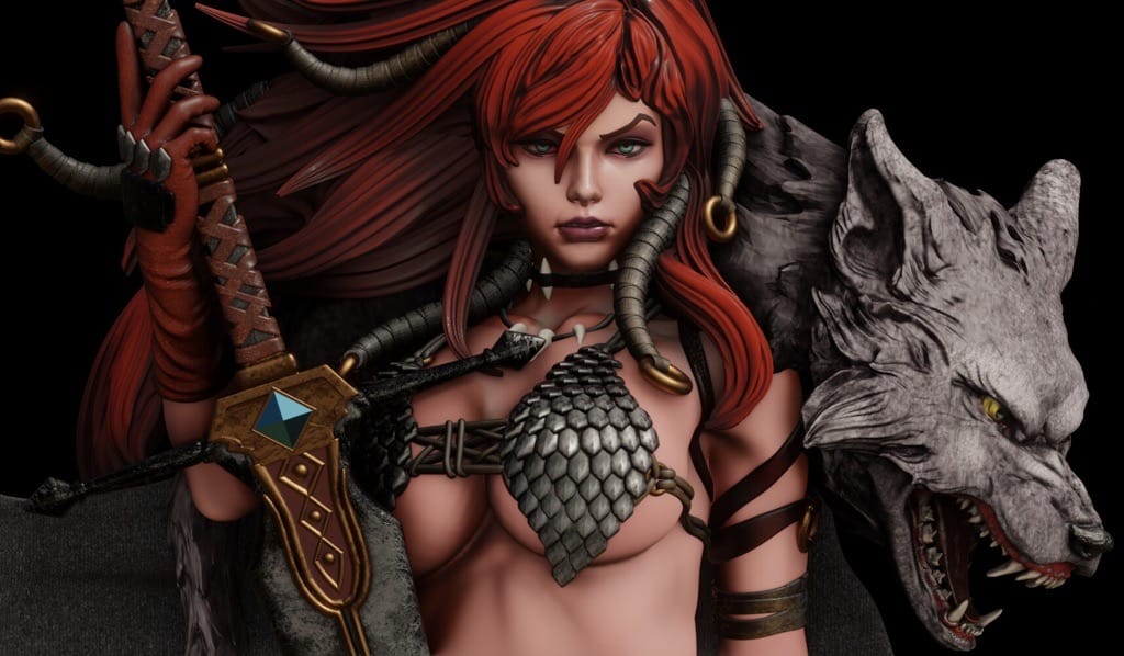 P站图纸印象馆 ABE3D 女王神剑 红发索尼娅 ABE3D 女王神剑 红发索尼娅