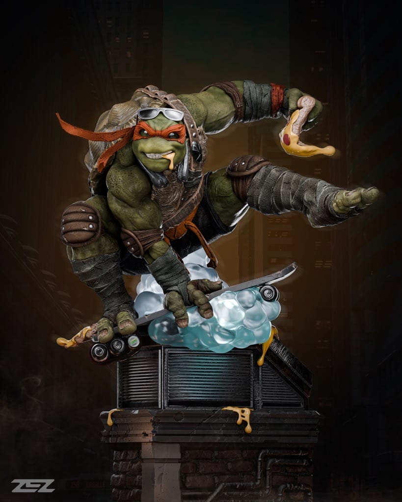 P站图纸印象馆 ZEZ STUDIOS 忍者神龟 米开朗基罗 ZEZ STUDIOS 忍者神龟 米开朗基罗