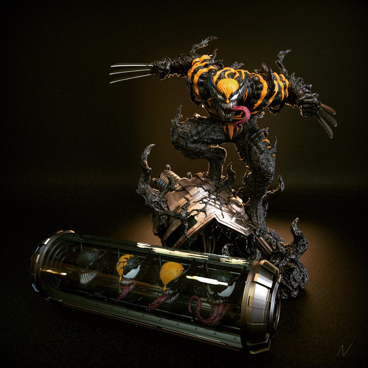 P站图纸印象馆 漫威 毒液武器化版金刚狼 漫威 毒液武器化版金刚狼