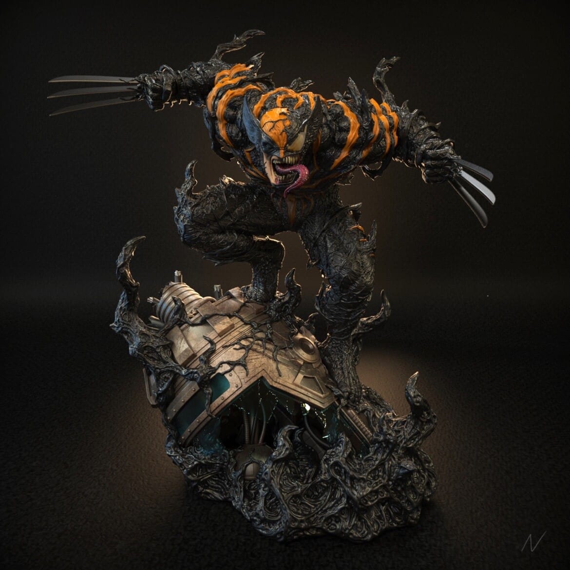 P站图纸印象馆 漫威 毒液武器化版金刚狼 漫威 毒液武器化版金刚狼