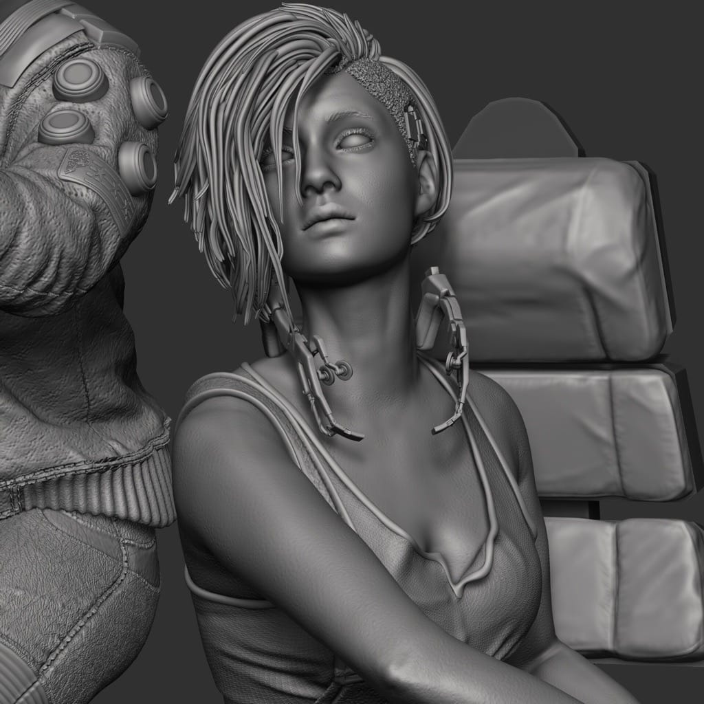 P站图纸印象馆 赛博朋克2077 朱迪·阿尔瓦雷兹 赛博朋克2077 朱迪·阿尔瓦雷兹