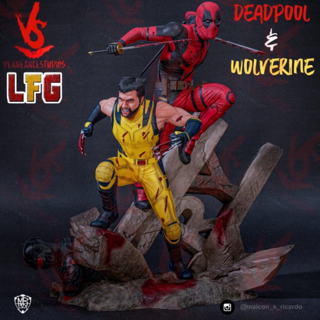 P站图纸印象馆 漫威 死侍与金刚狼 漫威 死侍与金刚狼