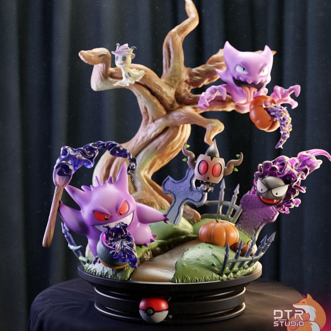 P站图纸印象馆 精灵宝可梦 进化鬼斯 精灵宝可梦 进化鬼斯