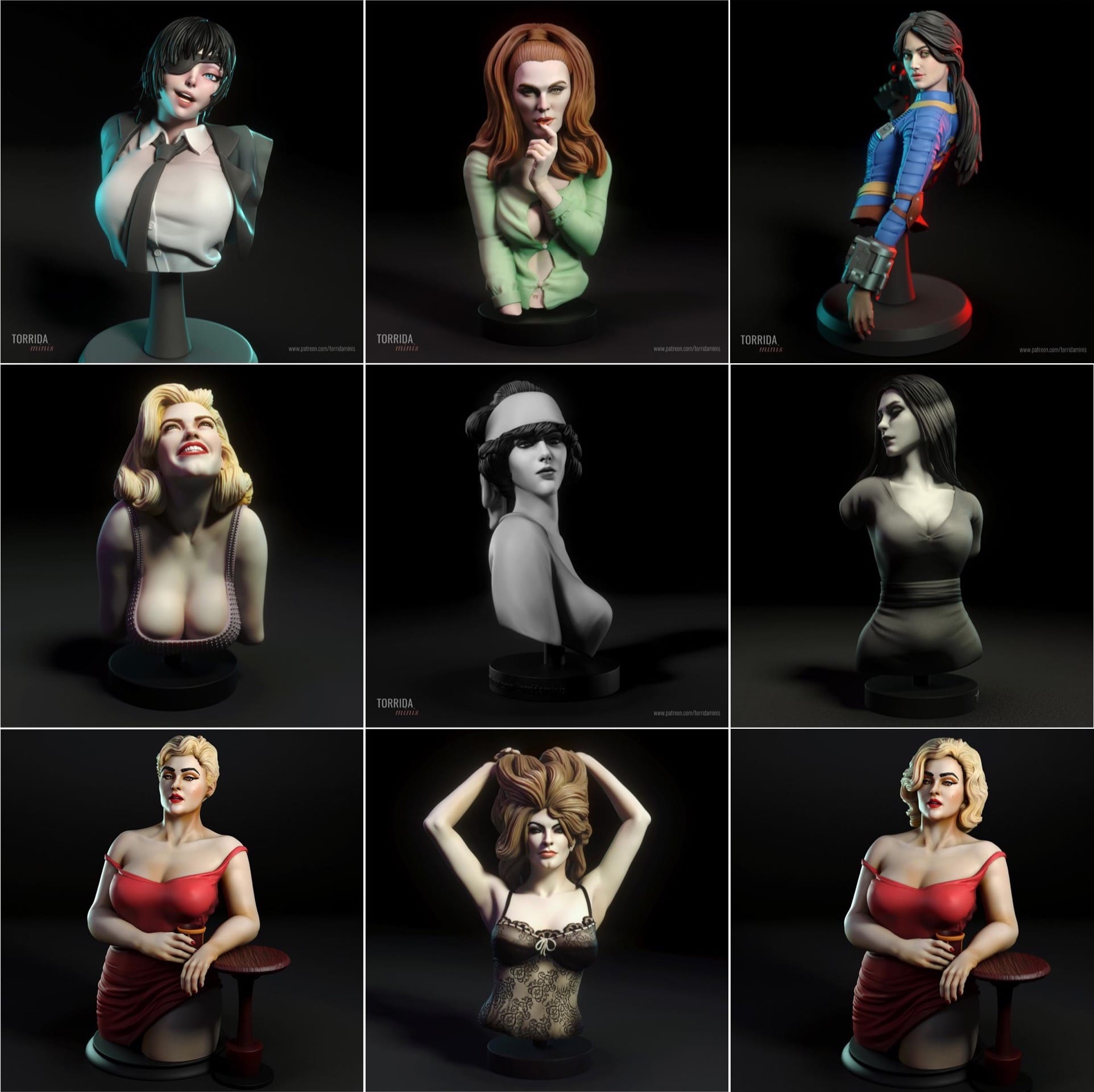 P站图纸印象馆 Torrida 半身像合集 Torrida 半身像合集