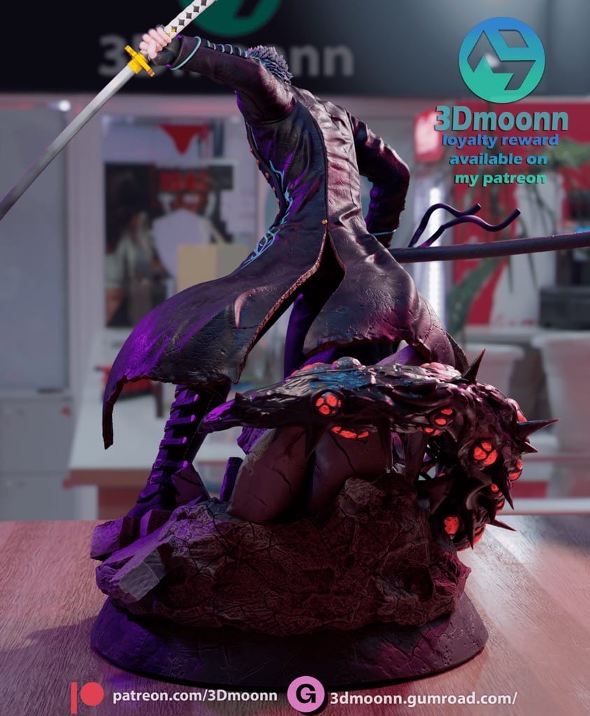 P站图纸印象馆 3Dmoonn 鬼泣 维吉尔 3Dmoonn 鬼泣 维吉尔