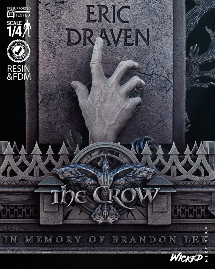 P站图纸印象馆 3DWicked 乌鸦 纪念墓碑 3DWicked 乌鸦 纪念墓碑