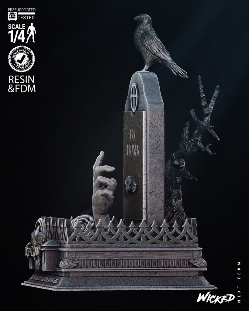 P站图纸印象馆 3DWicked 乌鸦 纪念墓碑 3DWicked 乌鸦 纪念墓碑