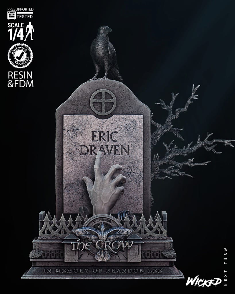 P站图纸印象馆 3DWicked 乌鸦 纪念墓碑 3DWicked 乌鸦 纪念墓碑