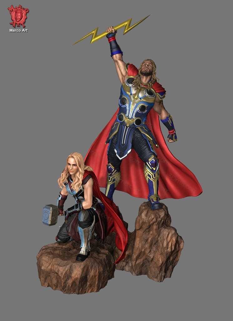 Marco Art 漫威 雷神托尔和简·福斯特