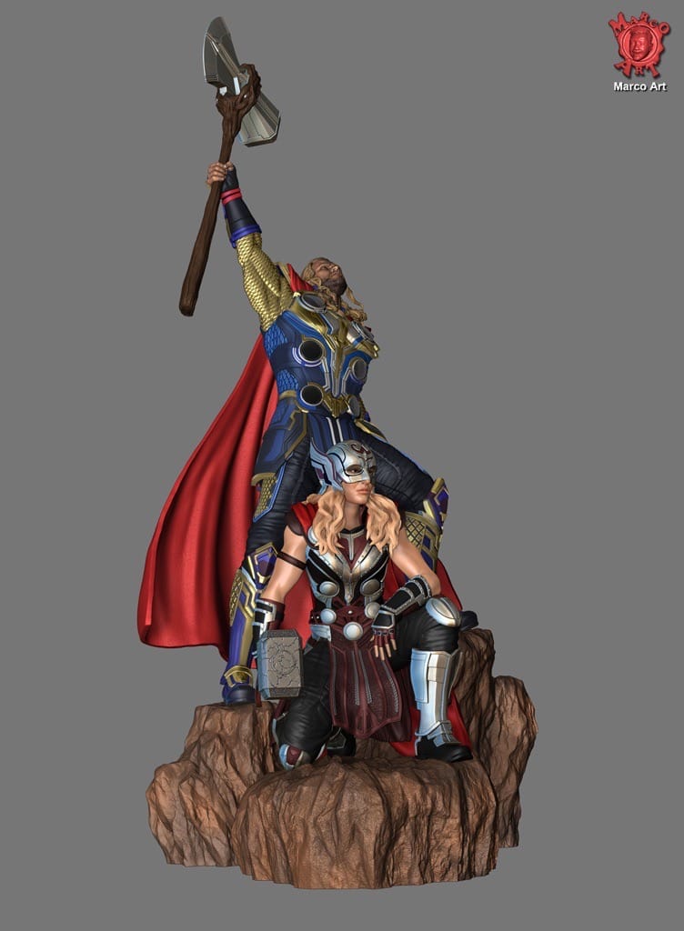 P站图纸印象馆 Marco Art 漫威 雷神托尔和简·福斯特 Marco Art 漫威 雷神托尔和简·福斯特