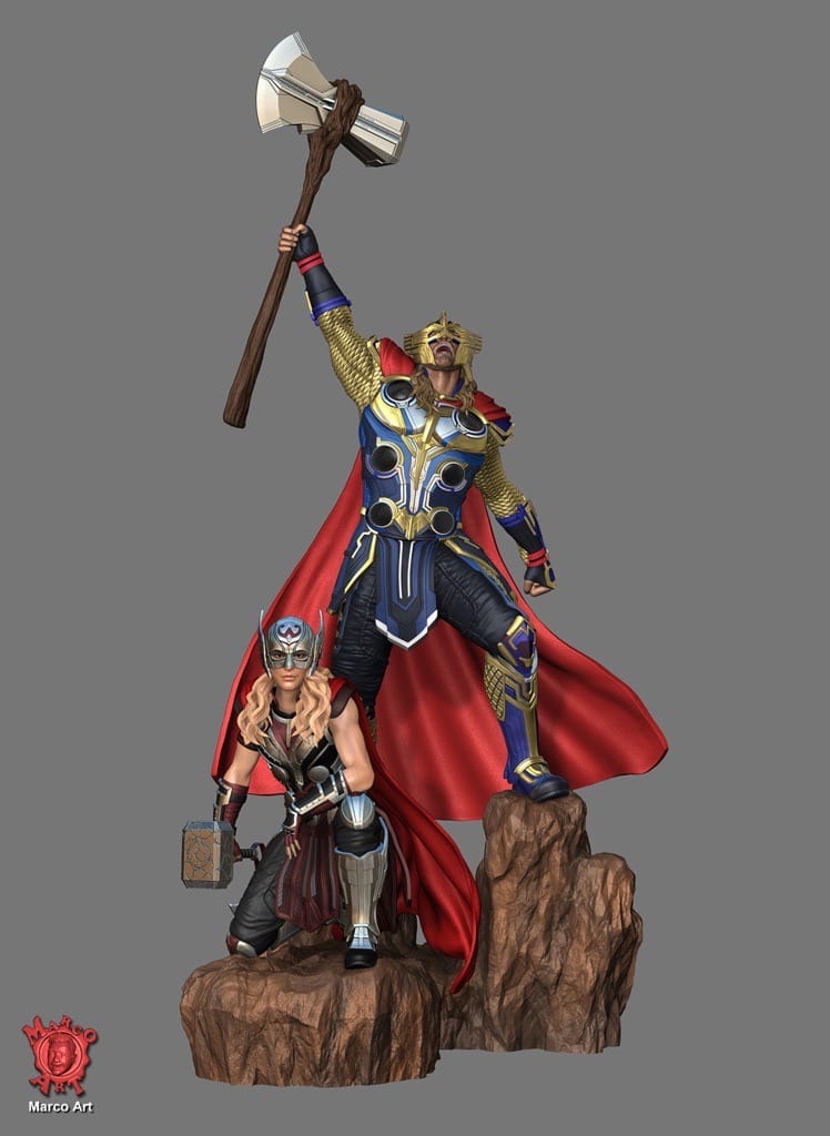 P站图纸印象馆 Marco Art 漫威 雷神托尔和简·福斯特 Marco Art 漫威 雷神托尔和简·福斯特