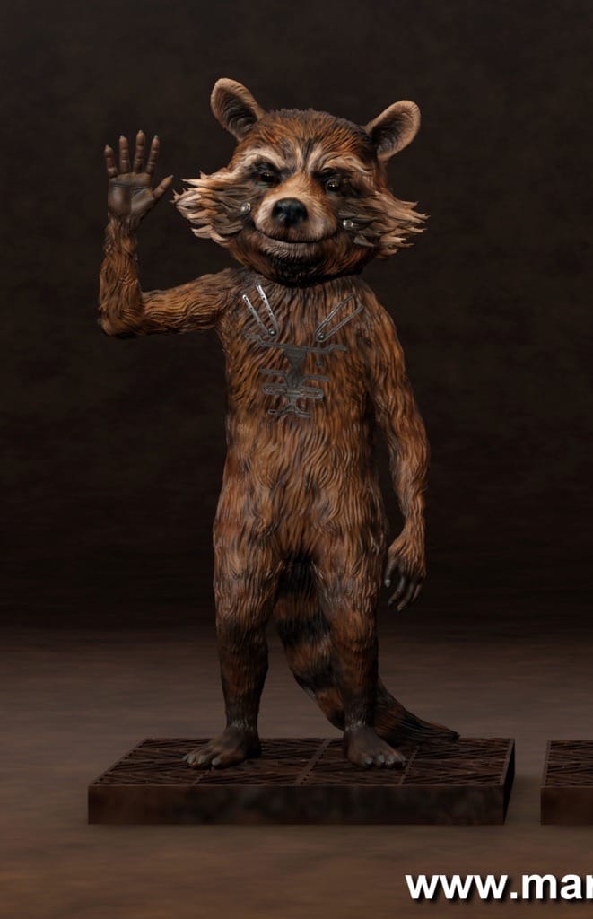 P站图纸印象馆 Marco Art 漫威 火箭浣熊 Marco Art 漫威 火箭浣熊