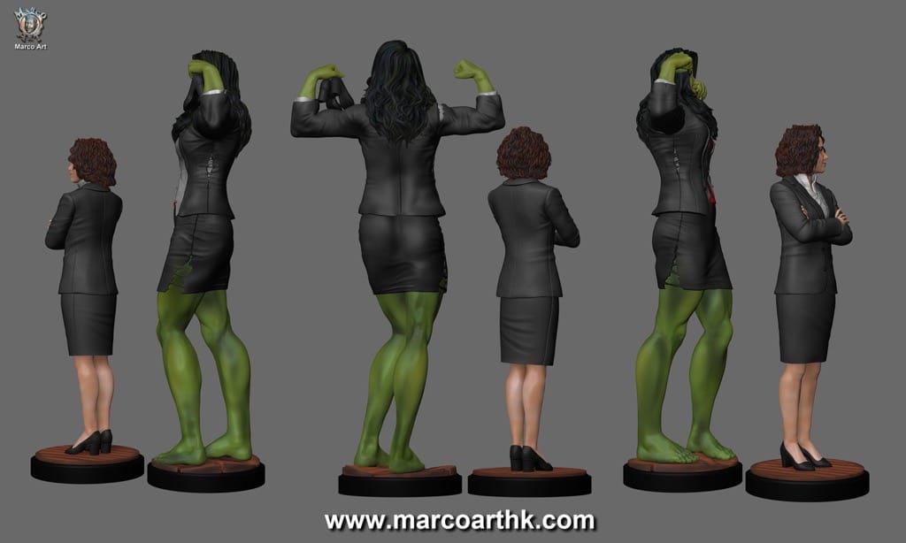 P站图纸印象馆 Marco Art 漫威 女绿巨人 Marco Art 漫威 女绿巨人