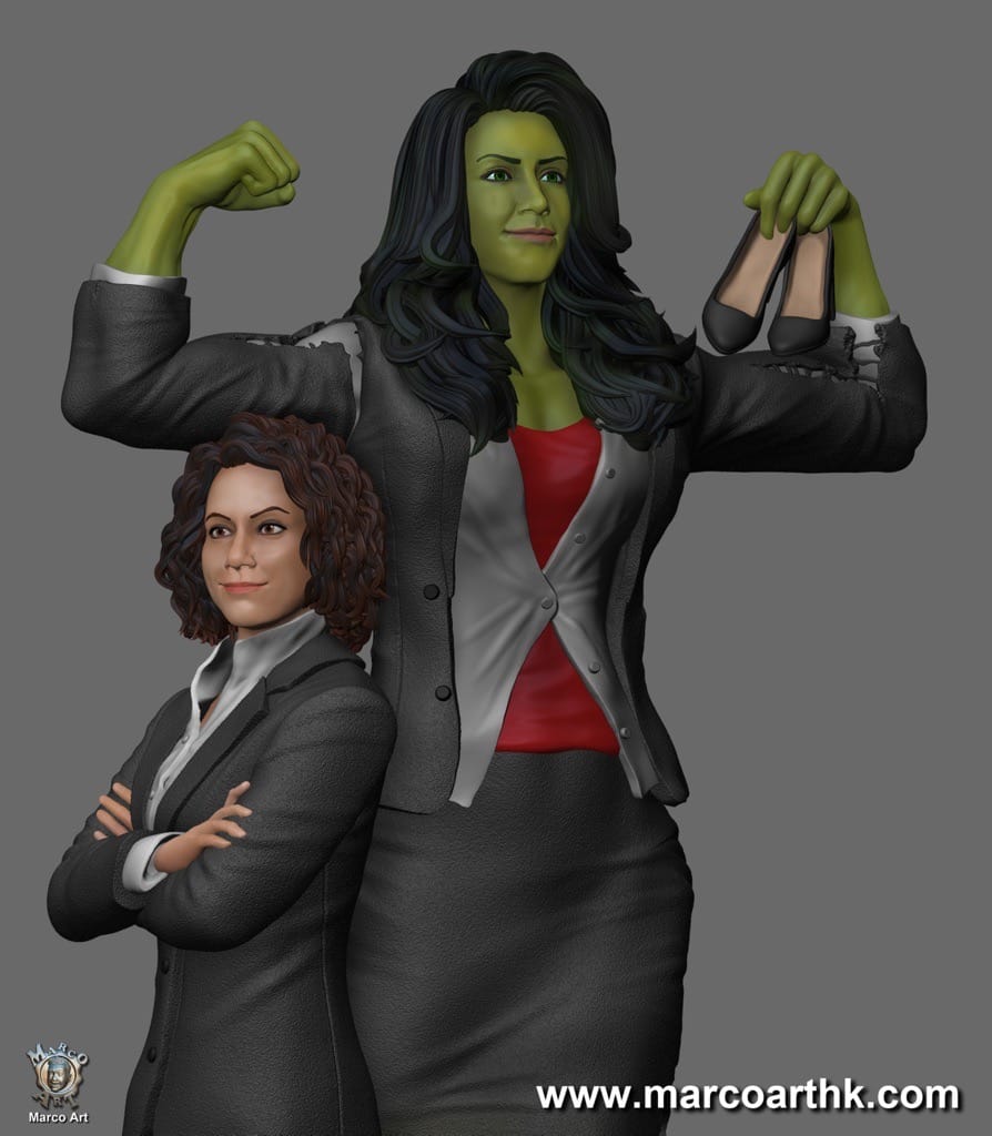 P站图纸印象馆 Marco Art 漫威 女绿巨人 Marco Art 漫威 女绿巨人