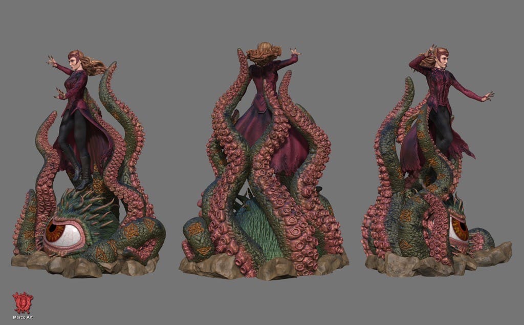 P站图纸印象馆 Marco Art 漫威 绯红女巫 Marco Art 漫威 绯红女巫