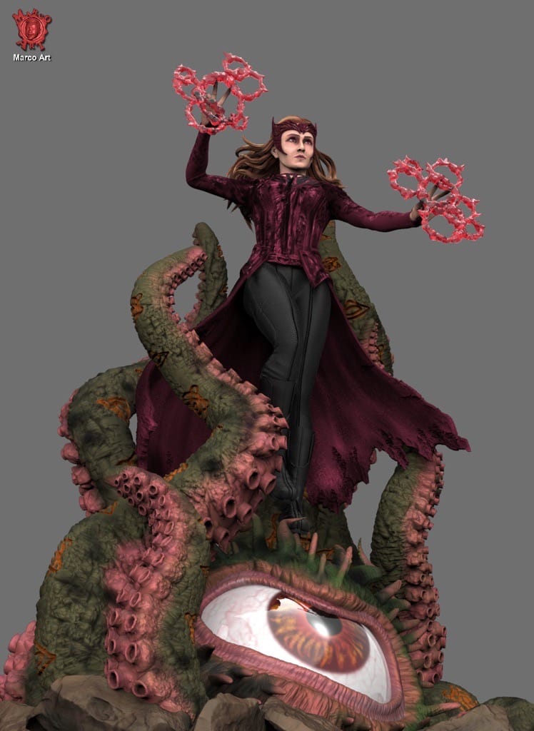 P站图纸印象馆 Marco Art 漫威 绯红女巫 Marco Art 漫威 绯红女巫