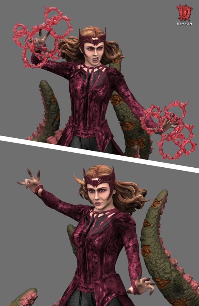 P站图纸印象馆 Marco Art 漫威 绯红女巫 Marco Art 漫威 绯红女巫