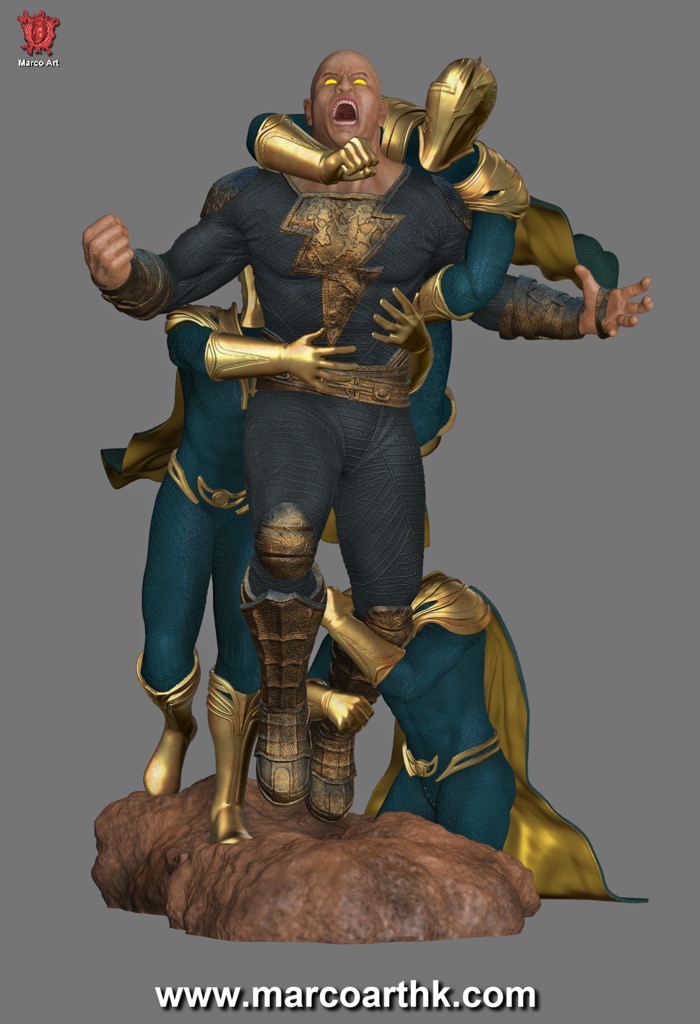 P站图纸印象馆 Marco Art DC漫画 黑亚当和命运博士 Marco Art DC漫画 黑亚当和命运博士