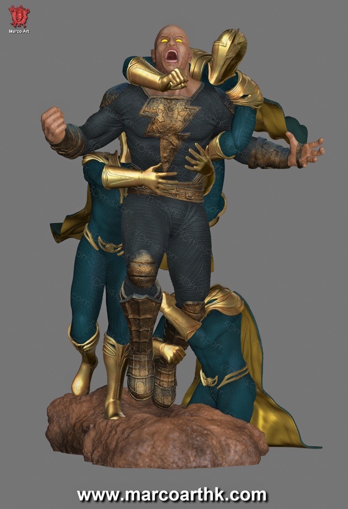 P站图纸印象馆 Marco Art DC漫画 黑亚当和命运博士 Marco Art DC漫画 黑亚当和命运博士