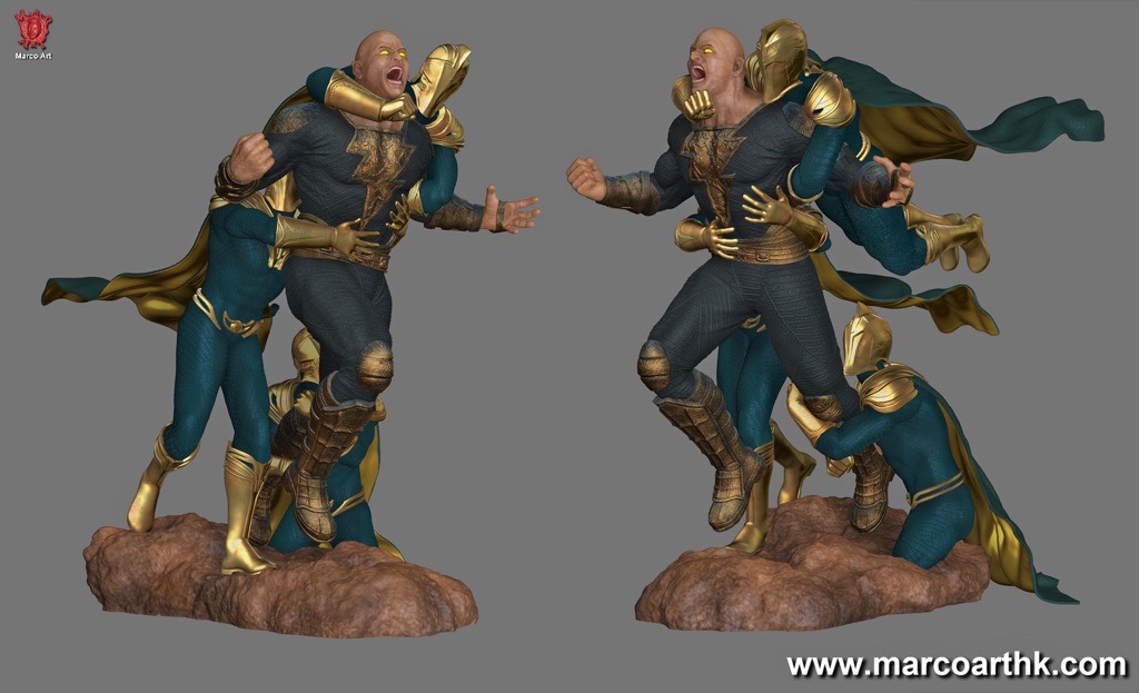 P站图纸印象馆 Marco Art DC漫画 黑亚当和命运博士 Marco Art DC漫画 黑亚当和命运博士