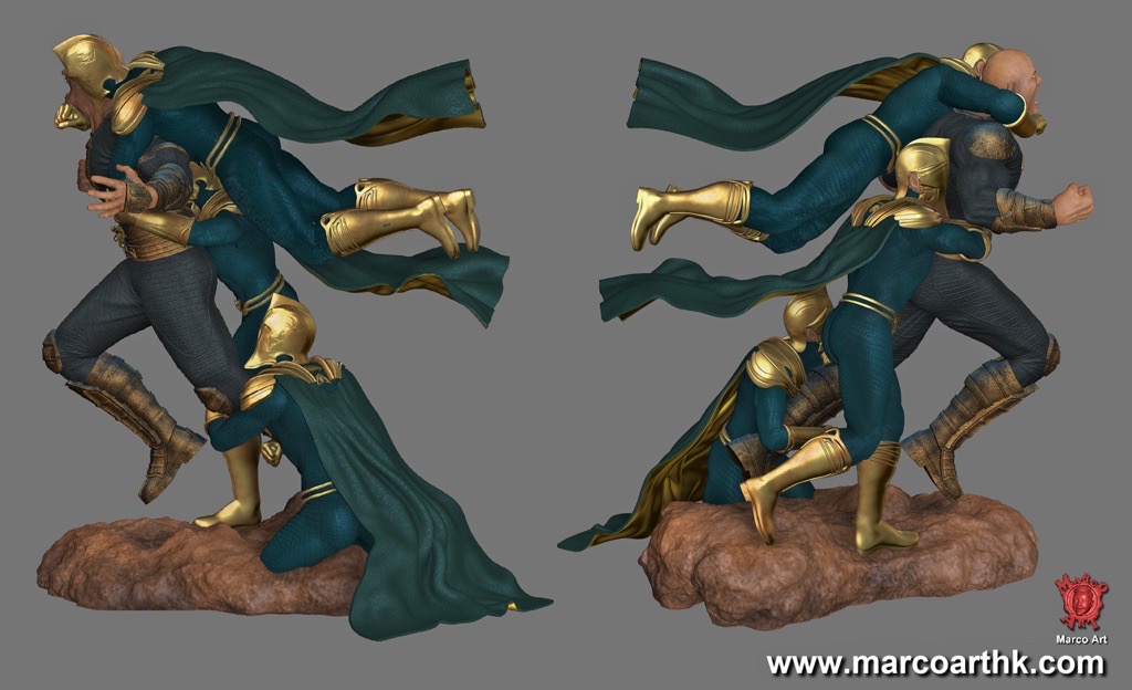 P站图纸印象馆 Marco Art DC漫画 黑亚当和命运博士 Marco Art DC漫画 黑亚当和命运博士