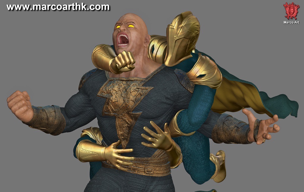 P站图纸印象馆 Marco Art DC漫画 黑亚当和命运博士 Marco Art DC漫画 黑亚当和命运博士