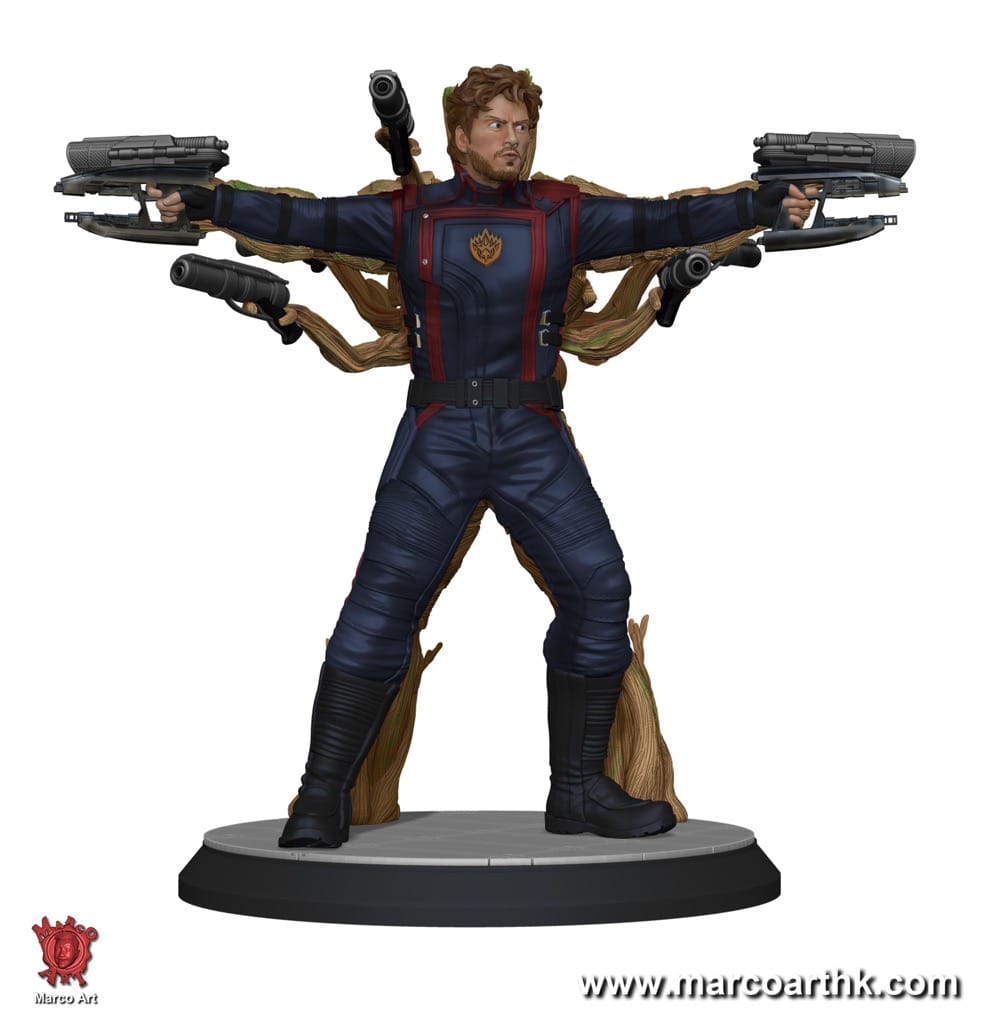 P站图纸印象馆 Marco Art 漫威 星爵和格鲁特 Marco Art 漫威 星爵和格鲁特