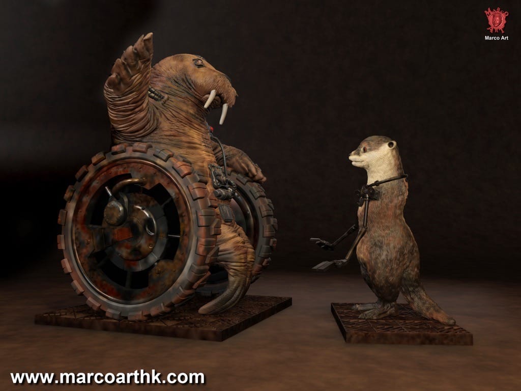 P站图纸印象馆 Marco Art 漫威 水獭莱拉和海象大牙 Marco Art 漫威 水獭莱拉和海象大牙