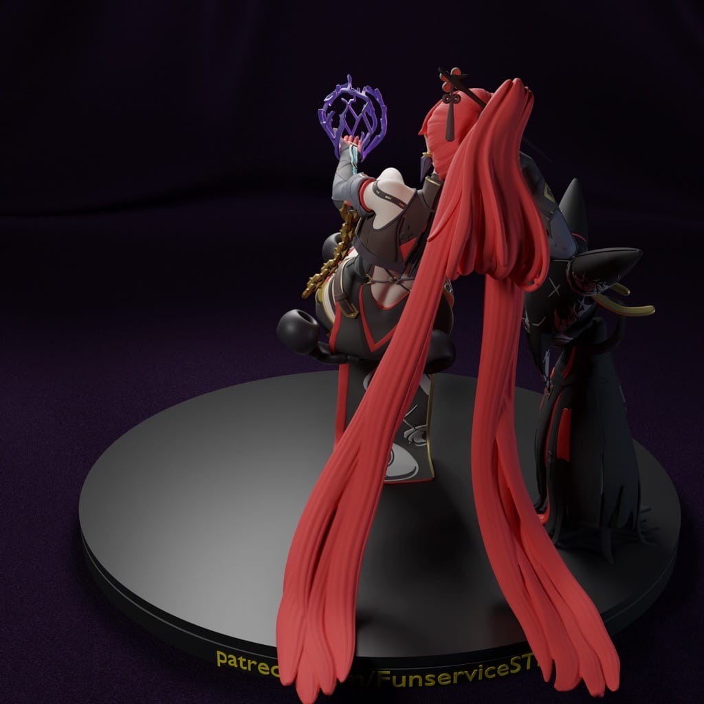 P站图纸印象馆 FunserviceSTL 鸣潮 吟霖 FunserviceSTL 鸣潮 吟霖