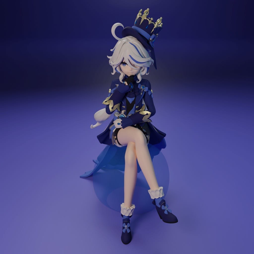 P站图纸印象馆 FunserviceSTL 原神 芙宁娜 FunserviceSTL 原神 芙宁娜