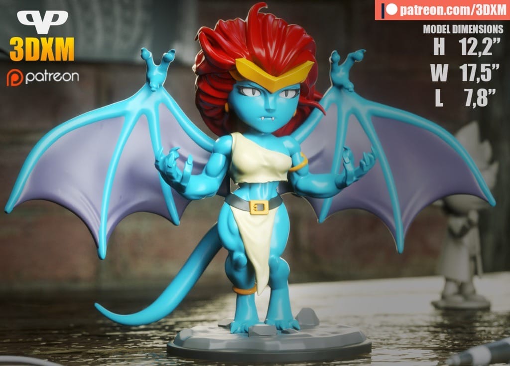 P站图纸印象馆 Chibi STL 夜行神龙 戴梦娜 Chibi STL 夜行神龙 戴梦娜