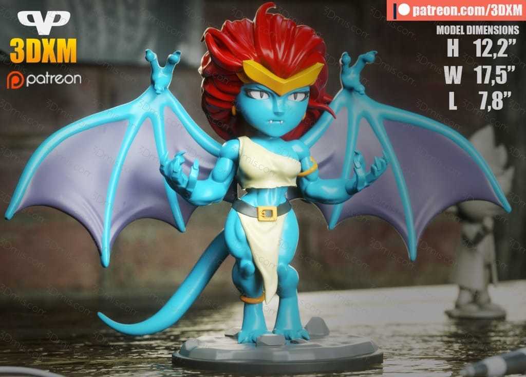 P站图纸印象馆 Chibi STL 夜行神龙 戴梦娜 Chibi STL 夜行神龙 戴梦娜