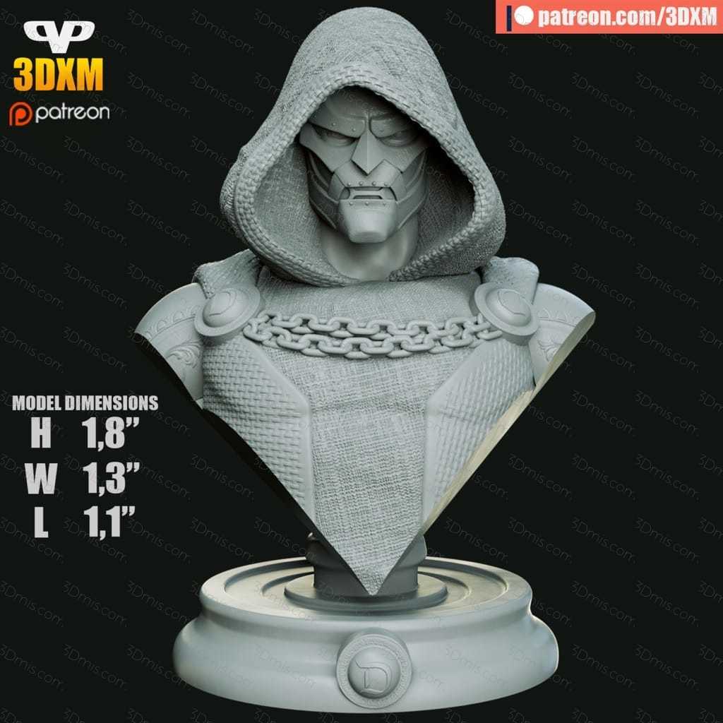 P站图纸印象馆 Chibi STL 神奇四侠 毁灭博士 Chibi STL 神奇四侠 毁灭博士