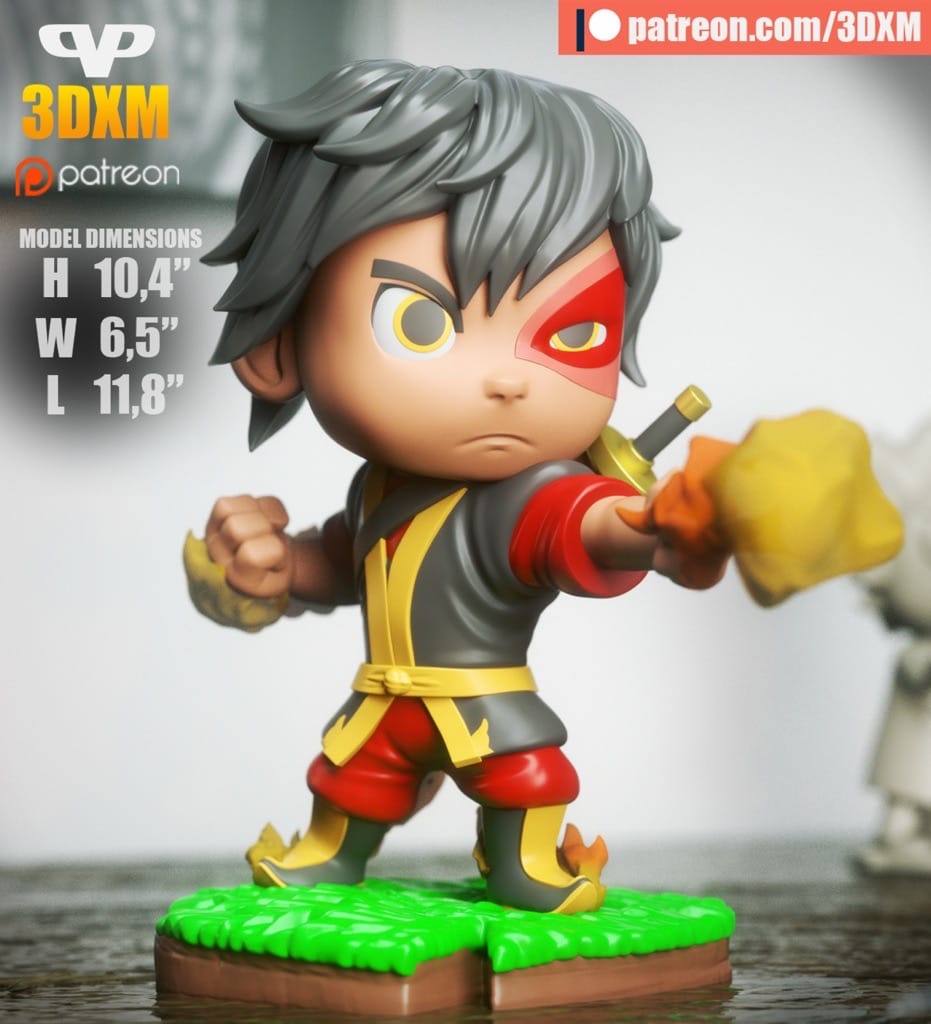 P站图纸印象馆 Chibi STL 降世神通 祖寇 Chibi STL 降世神通 祖寇