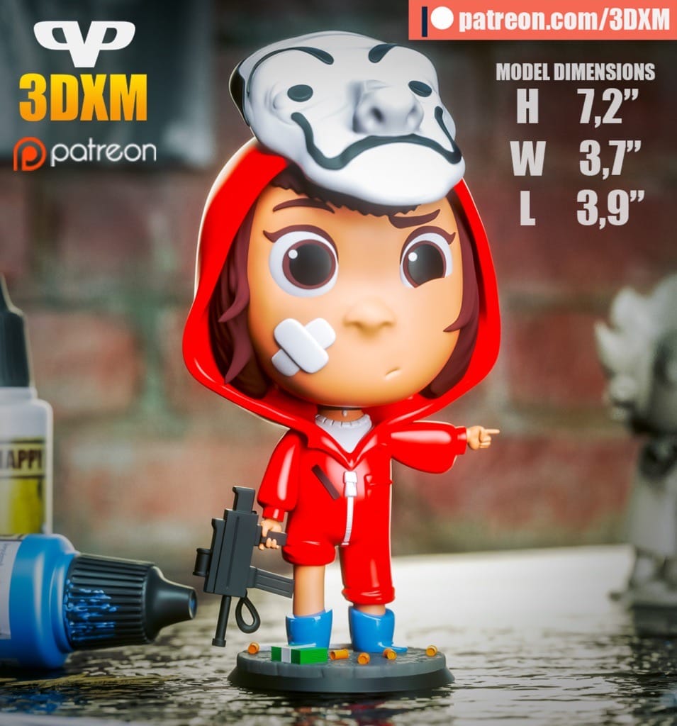 P站图纸印象馆 Chibi STL 纸钞屋 东京 Chibi STL 纸钞屋 东京